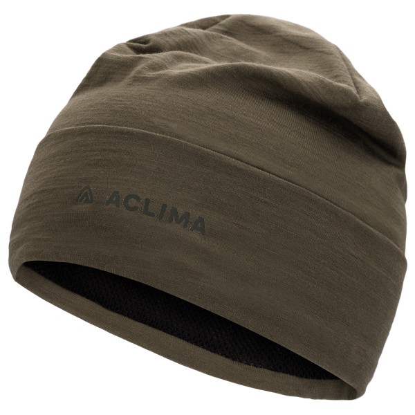 Aclima - Woolnet Light Beanie - Mütze Gr S/M braun von aclima