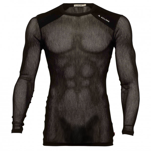 Aclima - Woolnet Light T-Shirt - Merinounterwäsche Gr L;M;S;XL;XXL schwarz von aclima