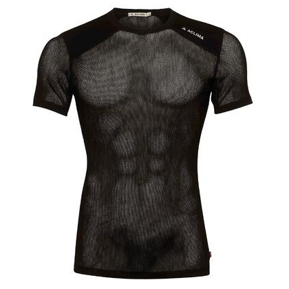 Aclima - Woolnet Light T-Shirt - Merinounterwäsche Gr XL schwarz von aclima