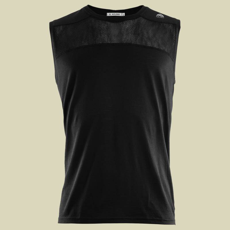 LightWool Sports Singlet Men Größe M  Farbe jet black von aclima