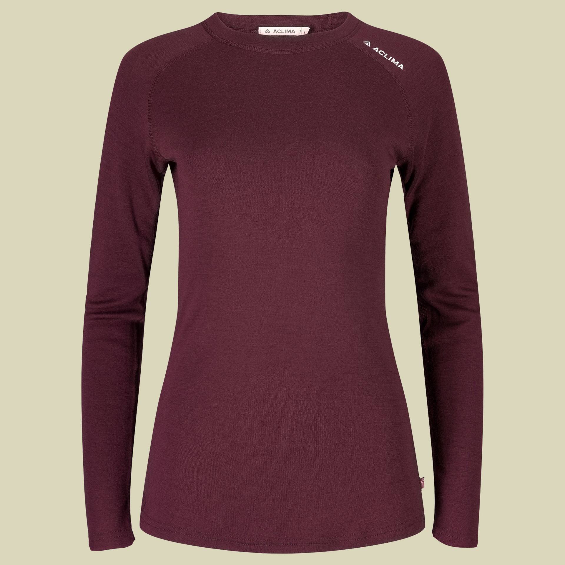 WarmWool Crew Neck Woman lila L - fig von aclima