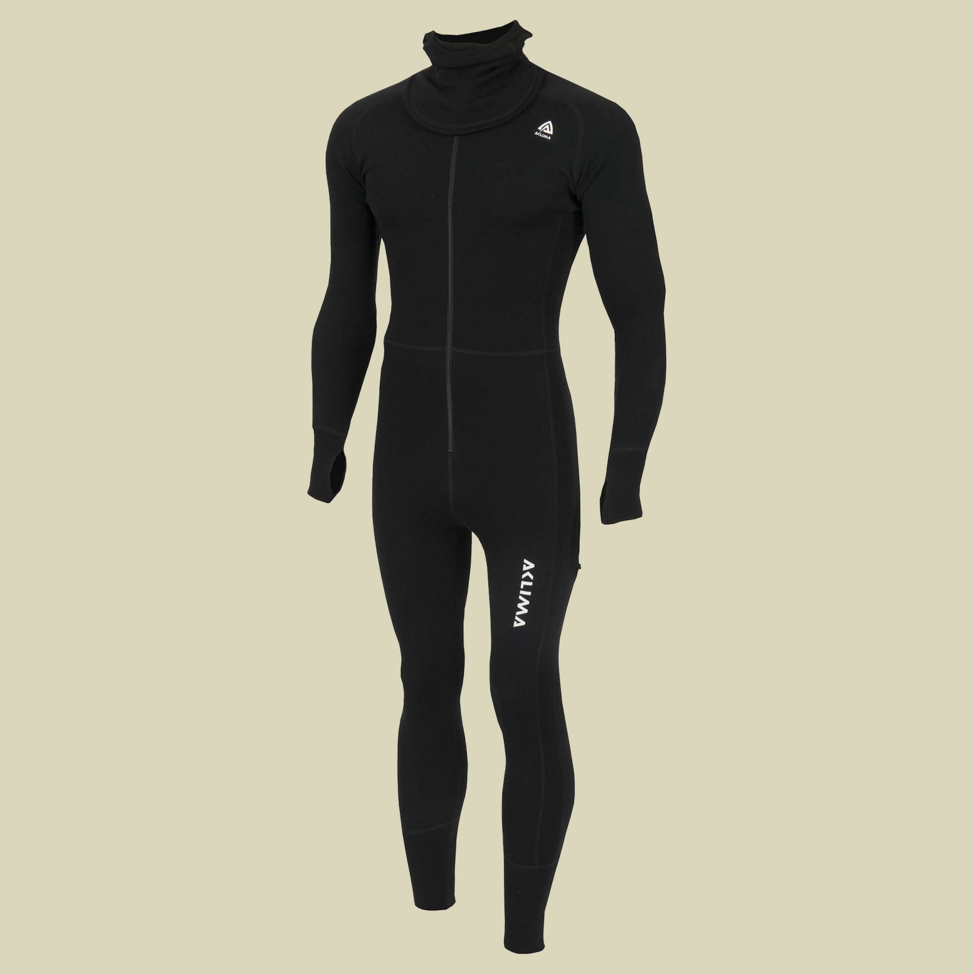 WarmWool Overall w.Hood Man S schwarz - jet black von aclima