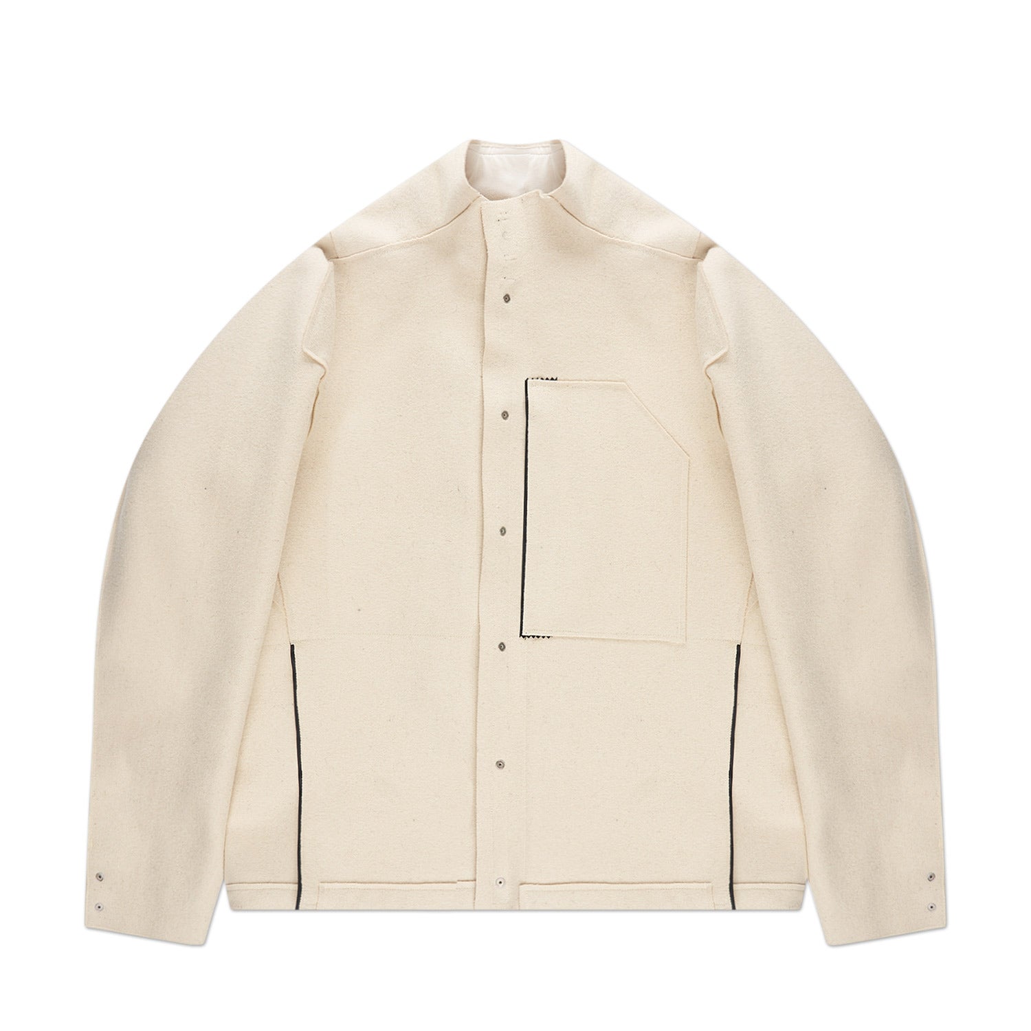 acronym j70-bu burel® wool jacket (white) von acronym