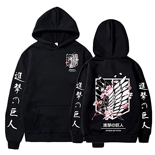 acsefire Attack on Titan Hoodie Unisex Harajuku Casual Sweatshirt Attack on Titan Logo Langarm Anime Fans Geschenk von acsefire