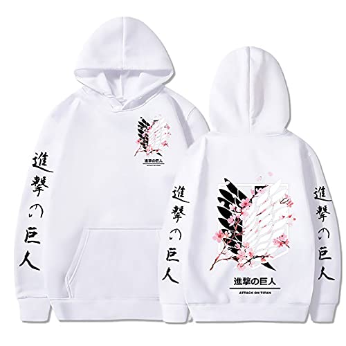 acsefire Attack on Titan Hoodie Unisex Harajuku Casual Sweatshirt Attack on Titan Logo Langarm Anime Fans Geschenk von acsefire