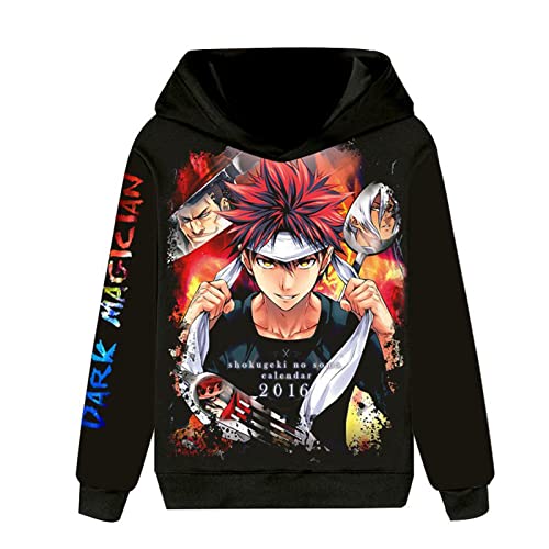 acsefire Food Wars！Shokugeki no Soma Hoodie Mode Streetwear Kapuzen-Sweatshirt Anime Charakter 3D-Druck Pullover Männer Frauen von acsefire