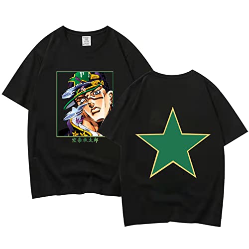 acsefire Jojos Bizarre Adventure T-Shirts Top Kujo Jotaro T-Shirts JoJo Casual Streetwear Joutarou Kuujou Pullover für Männer Frauen Teens von acsefire