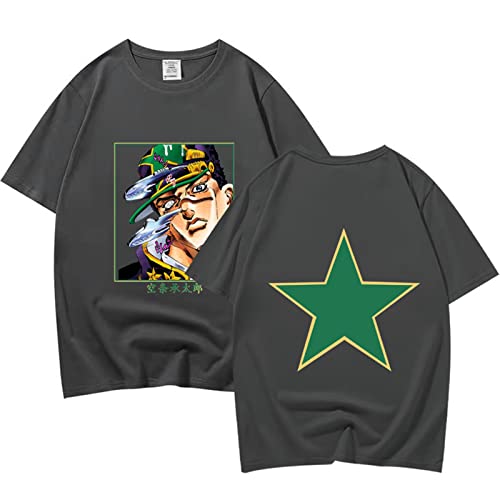 acsefire Jojos Bizarre Adventure T-Shirts Top Kujo Jotaro T-Shirts JoJo Casual Streetwear Joutarou Kuujou Pullover für Männer Frauen Teens von acsefire