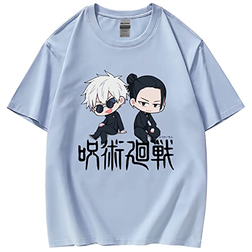 acsefire Jujutsu Kaisen T-Shirts Top Gojo Satoru T-Shirts Suguru Getou Casual Streetwear Lovely Friends Pullover für Männer Frauen Teens von acsefire