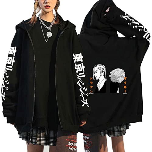 acsefire Manjirou Sano Mikey Hoodie The Headless Angel Head Pullover Ken Ryuguji Hoodie Chifuyu Matsuno Casual Streetwear Zipper Hoodie Valhalla Tokyo Cardigan von acsefire