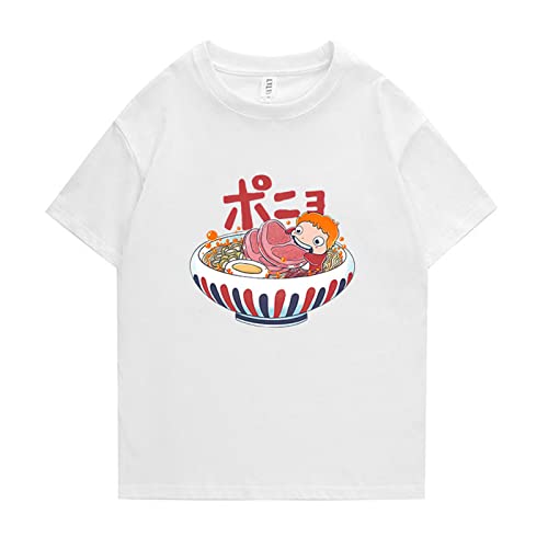 acsefire Ponyo on The Cliff Bedrucktes T-Shirt Anime Ponyo Cosplay Kostüme Männer und Frauen Casual Sport Kurzarm Tops acsefire Ponyo on The Cliff Bedrucktes T-Shirt Anime Ponyo Cosplay Kostüme Männer und Frauen Casual Sport Kurzarm Tops von acsefire
