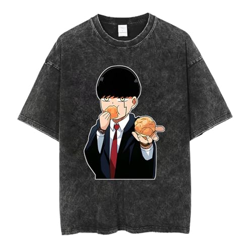 Hip Hop Streetwear Washed Schwarz Japanisch Anime Mashle: Magic Mash Grafik T Shirt Oversized Harajuku T-Shirt Männer Baumwolle Kurzarm Tshirt Hip Hop Streetwear Washed Schwarz Japanisch Anime Mashle: Magic Mash Grafik T Shirt Oversized Harajuku T-Shirt Männer Baumwolle Kurzarm Tshirt von acsewater