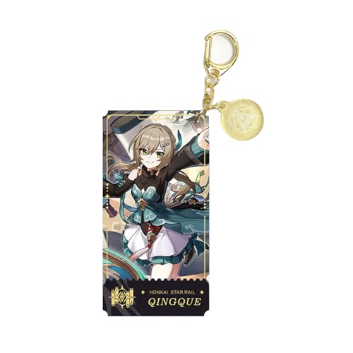 Honkai: Star Rail Double Keychain Arlan Jing Yuan Bronya Rand Acryl dicke Platte Anhänger von acsewater