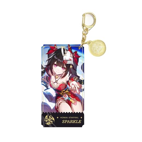 Honkai: Star Rail Double Keychain Arlan Jing Yuan Bronya Rand Acryl dicke Platte Anhänger von acsewater