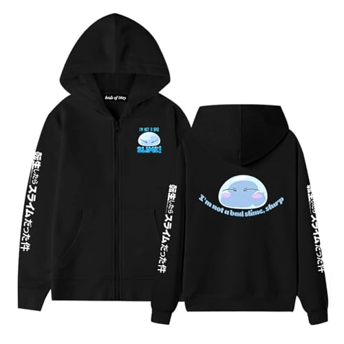 That Time I Got Reincarnated as a Slime Zip Hoodie Unisex Anime Print Casual Sweatshirt Cute Slime Hoodie Anime Fan Sweatshirt... von acsewater