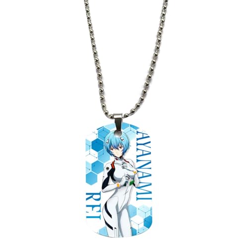 acsewater Evangelion EVA Anhänger Rei Ayanami Halskette Asuka Langley Souryuu Cosplay Prop Dekoration Shinji Ikari Anhänger Misato Katsuragi Kette Anime Neue Trinkets Charmantes Geschenk von acsewater