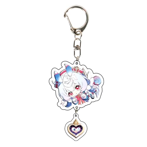 acsewater Genshin Impact Keychain Anime gedruckt Acryl Riser Book Bag Hanging Keychain Anime Fan Keychain Furina,Navia Keychain... von acsewater
