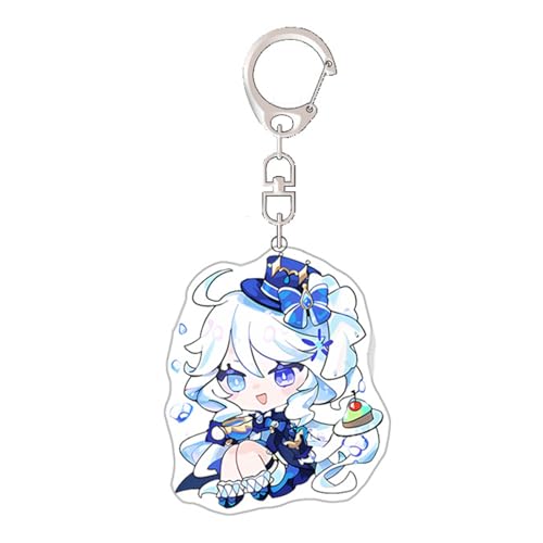 acsewater Genshin Impact Keychain Anime gedruckt Acryl Riser Book Bag Hanging Keychain Anime Fan Keychain Furina Keychain... von acsewater