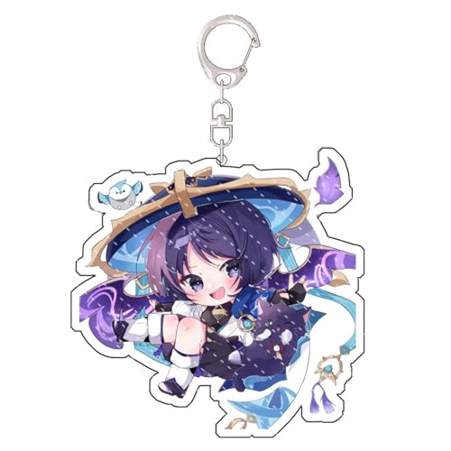 acsewater Genshin Impact Keychain Anime gedruckt Acryl Riser Book Bag Hanging Keychain Anime Fan Keychain Scaramouche,Nahida Keychain... von acsewater