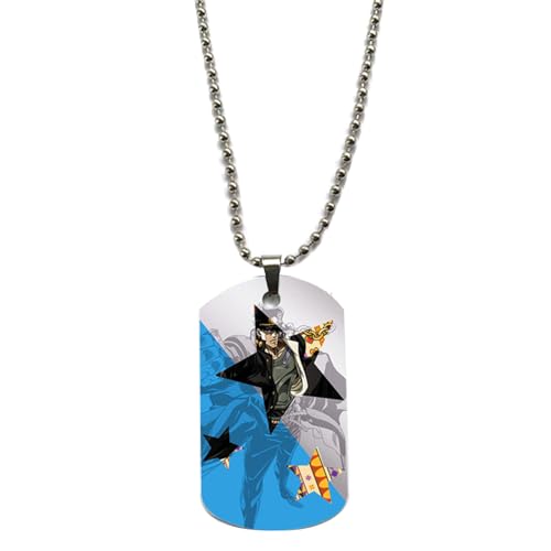 acsewater JoJo's Bizarre Adventure Anhänger JOJO Halskette Joseph Joestar Cosplay Prop Dekoration Jonathan Joestar Anhänger Joutarou Kuujou Kette Anime Neue Trinkets Charmantes Geschenk von acsewater