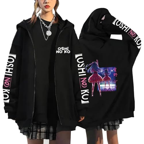 acsewater Oshi No KO Kapuzenpulli Anime Manga Grafik Druck Sweatshirt mit Reißverschluss Ai Hoshino Kapuzenpullover Oshi No KO Cosplay Sweatshirt acsewater Oshi No KO Kapuzenpulli Anime Manga Grafik Druck Sweatshirt mit Reißverschluss Ai Hoshino Kapuzenpullover Oshi No KO Cosplay Sweatshirt von acsewater