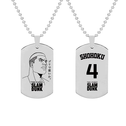 acsewater Slam Dunk Anhänger Hanamichi Sakuragi Halskette Hisashi Mitsui Cosplay Prop Dekoration Ryouta Miyagi Anhänger Kaede Rukawa Kette Anime Slam Dunk Cosplay Prop von acsewater