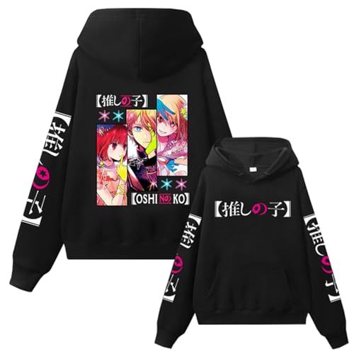 acsewater Unisex Oshi No KO Kapuzenpulli Niedliches Anime Manga Freizeit Sweatshirt Ai Hoshino Kapuzenpullover Kana Arima Cosplay Sweatshirt acsewater Unisex Oshi No KO Kapuzenpulli Niedliches Anime Manga Freizeit Sweatshirt Ai Hoshino Kapuzenpullover Kana Arima Cosplay Sweatshirt von acsewater