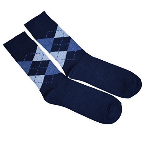 3 bis 12 Paar Herren Socken im Argyle-Muster mit verschiedenen Farben EU 39-45 von adam & eesa