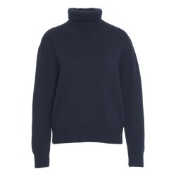 Add Damen Merinowolle Rollkragenpullover In Blau von add