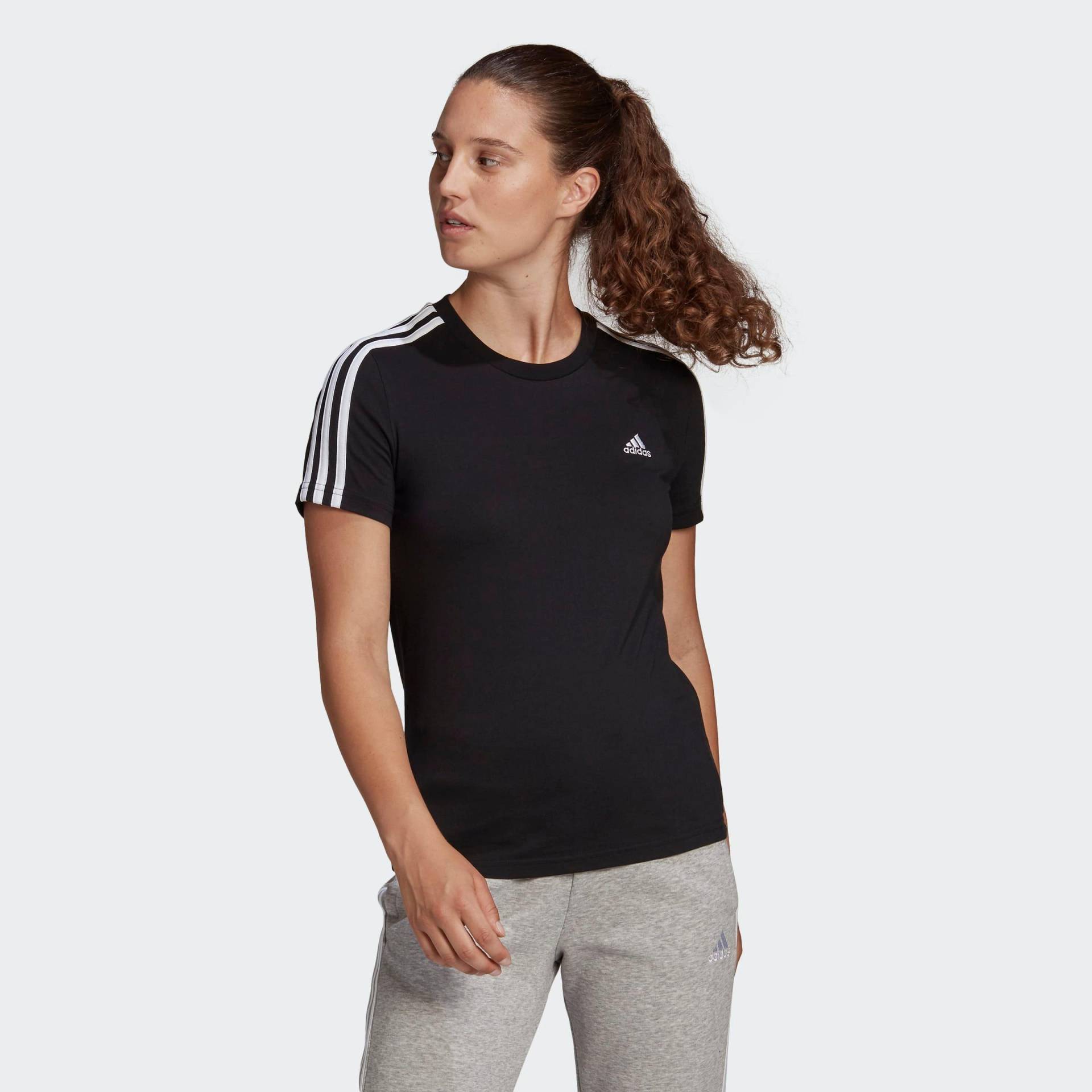 Große Größen: T-Shirt, schwarz, Gr.L-XXL von adidas CORE SPORT INSPIRED