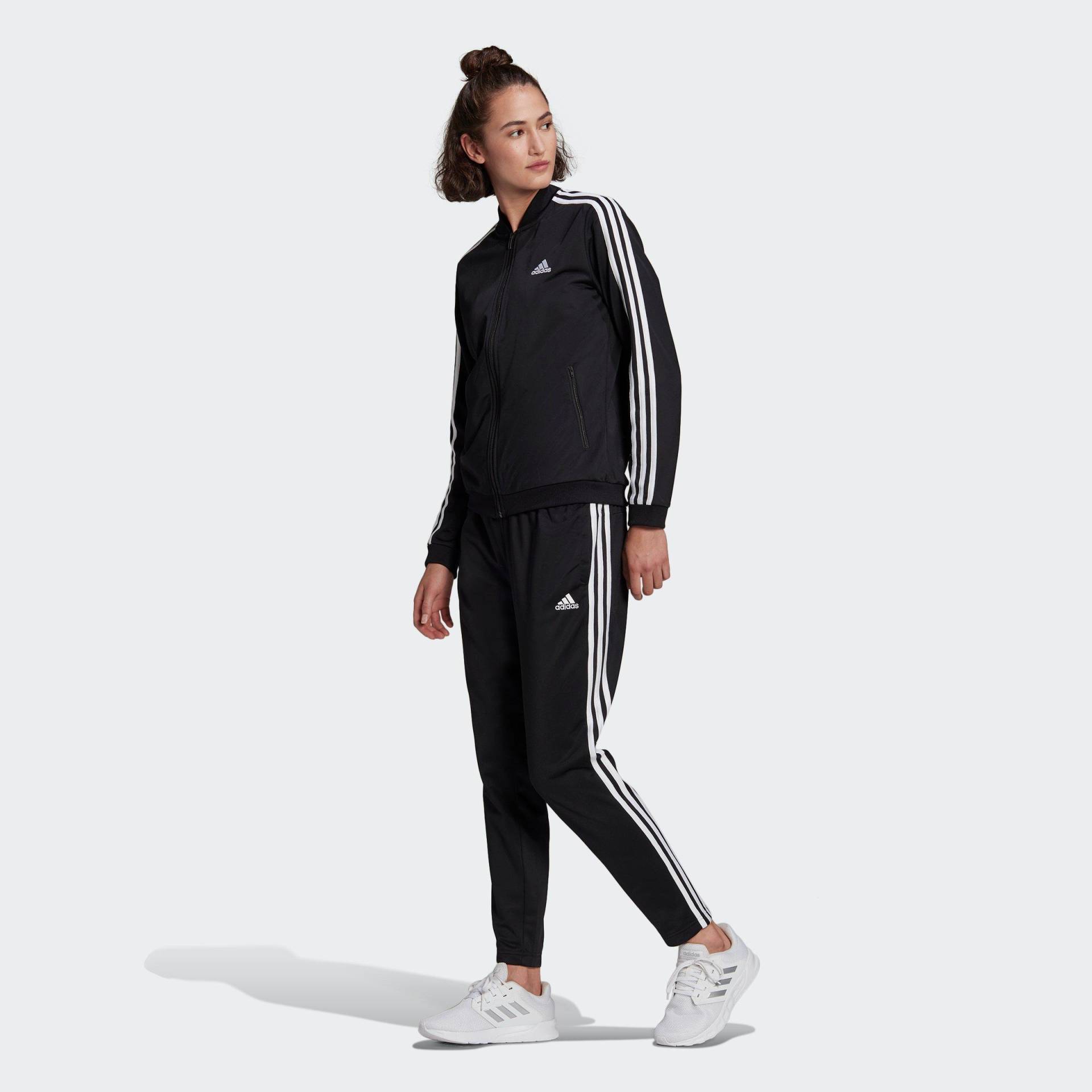 Große Größen: Trainingsanzug, schwarz-weiß, Gr.L-XXL von adidas CORE SPORT INSPIRED