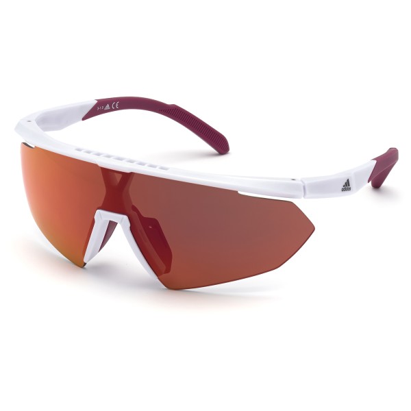 adidas eyewear - SP0015 Mirror Cat. 3 + Spare Lens Cat. 1 - Fahrradbrille weiß von adidas Eyewear