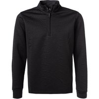 adidas Golf Herren Sweatshirt schwarz Mikrofaser unifarben von adidas Golf