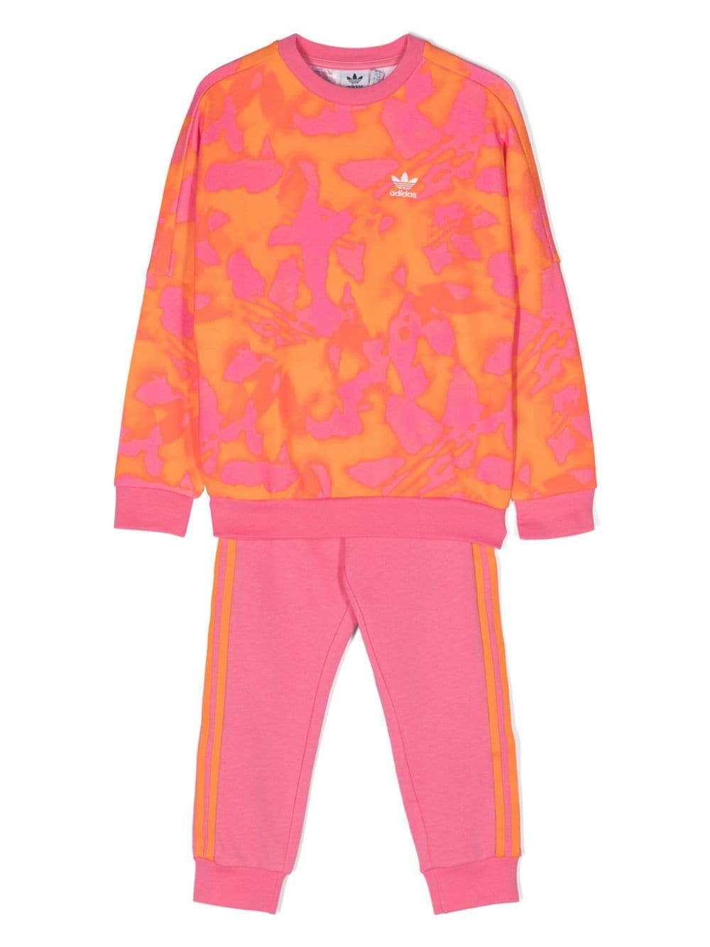 adidas Kids Jogginganzug mit Batikmuster - Rosa von adidas Kids