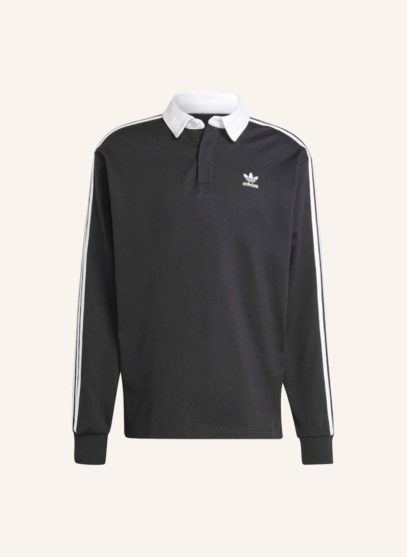Adidas Originals Adicolor Rugby Poloshirt schwarz von adidas Originals