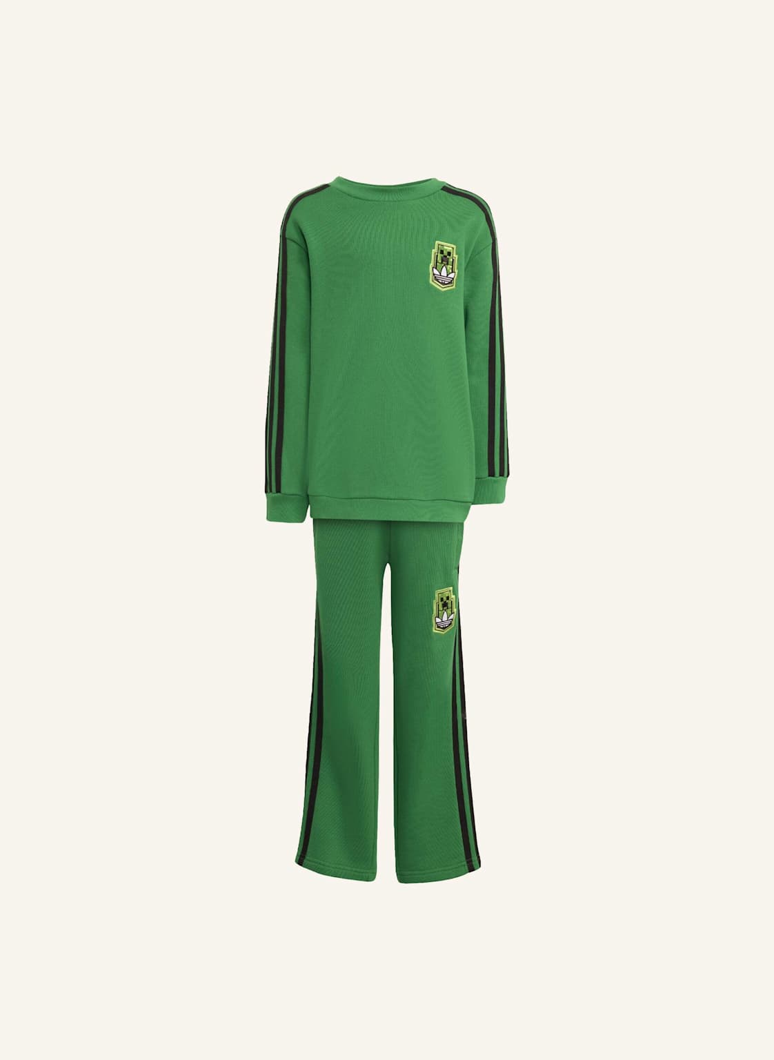 Adidas Originals Adidas Originals X Minecraft Crew Set Für Kinder gruen von adidas Originals