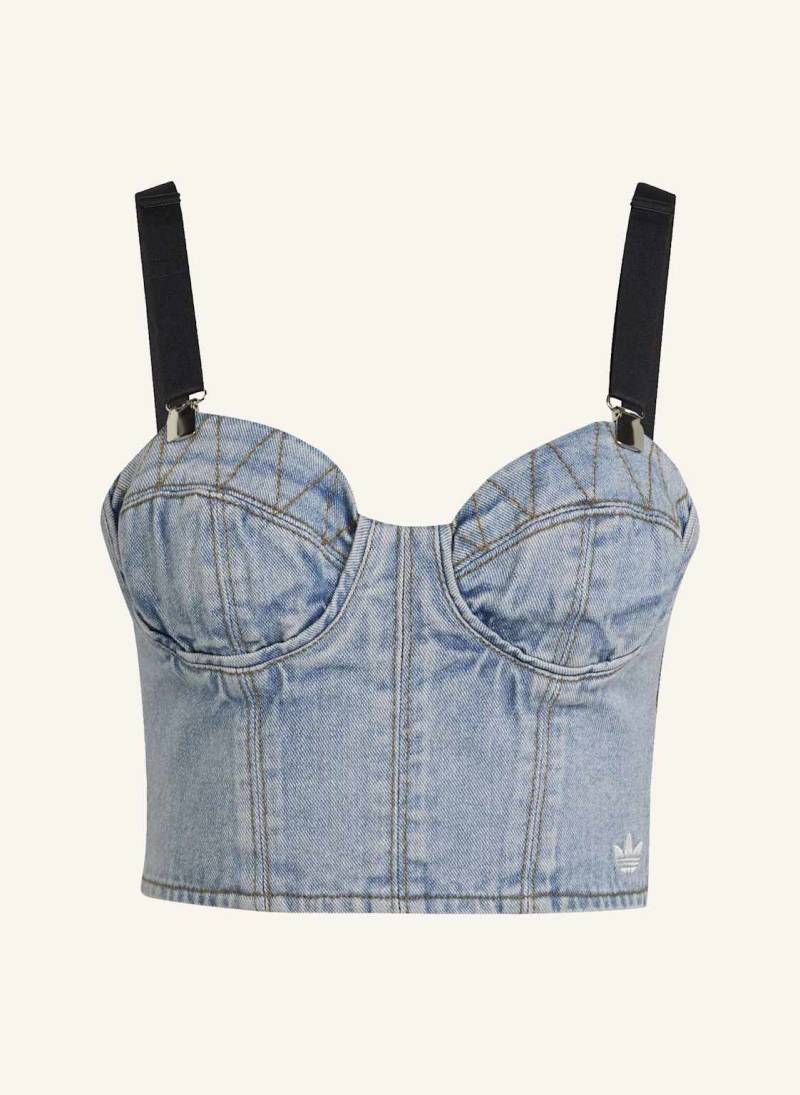 Adidas Originals Adidas X Jeremy Scott Denim-Bustier blau von adidas Originals