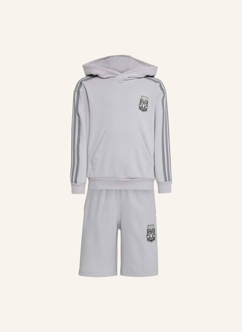 Adidas Originals Adidas X Minecraft Kids Hoodie Short Set grau von adidas Originals