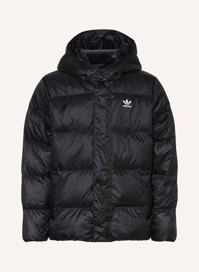 Adidas Originals Daunenjacke Elo Mit Abnehmbarer Kapuze schwarz von adidas Originals
