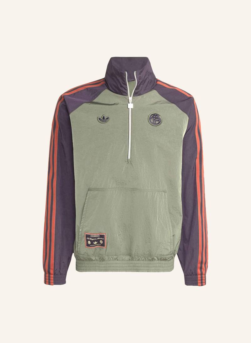 Adidas Originals Fc Bayern München Terrace Icons Jacke Mit Reissverschluss Bis Zur Brust gruen Adidas Originals Fc Bayern München Terrace Icons Jacke Mit Reissverschluss Bis Zur Brust gruen von adidas Originals