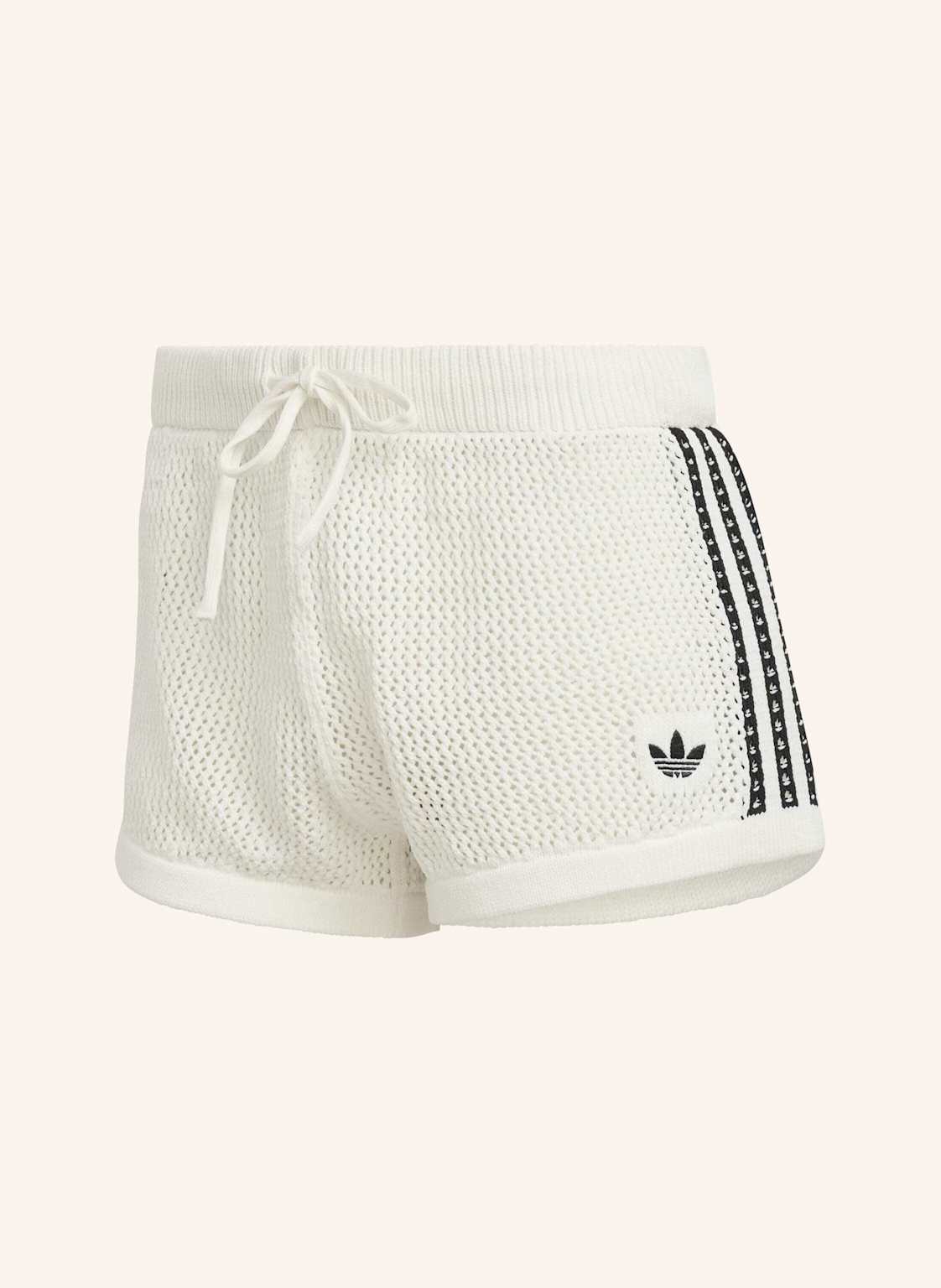 Adidas Originals Knitted Crochet Shorts weiss von adidas Originals