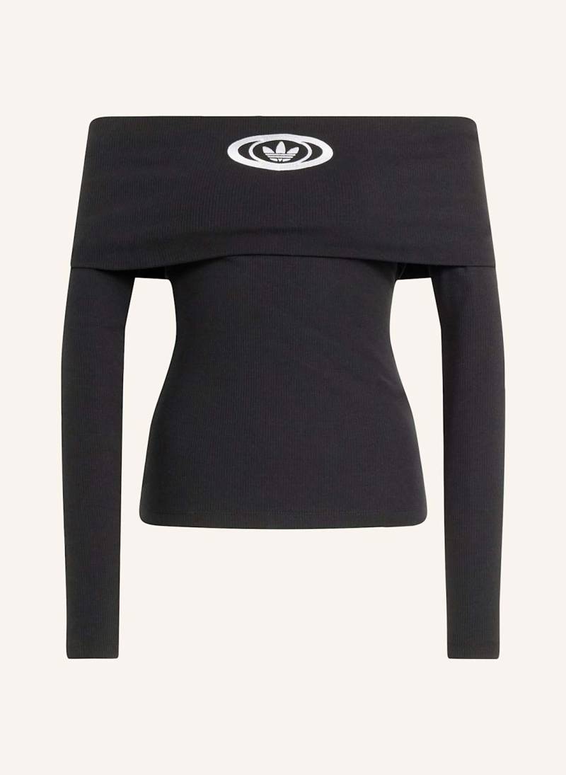 Adidas Originals Off-Shoulder-Longsleeve schwarz von adidas Originals