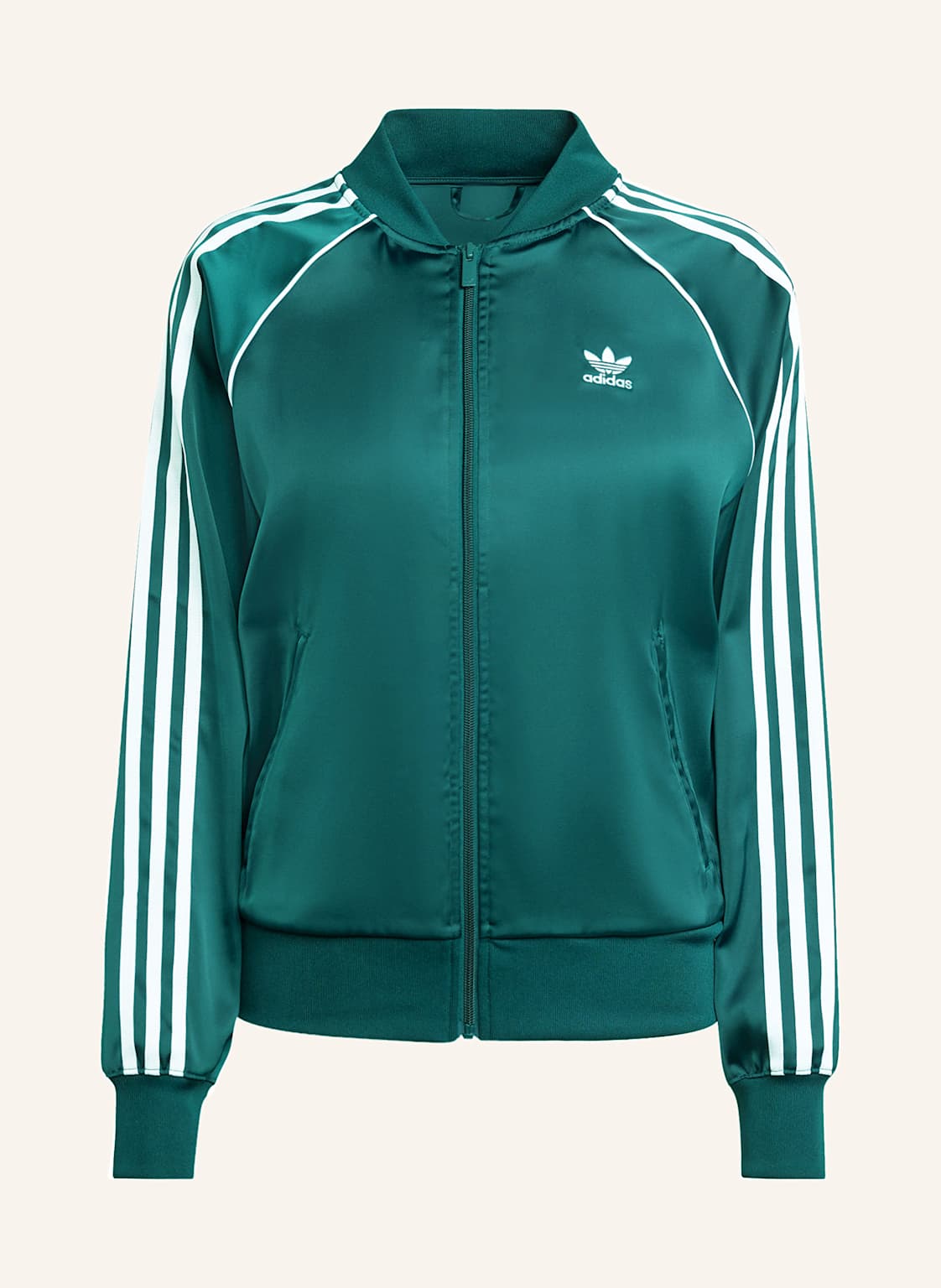 Adidas Originals Trainingsjacke Sst Adicolor Aus Satin gruen von adidas Originals