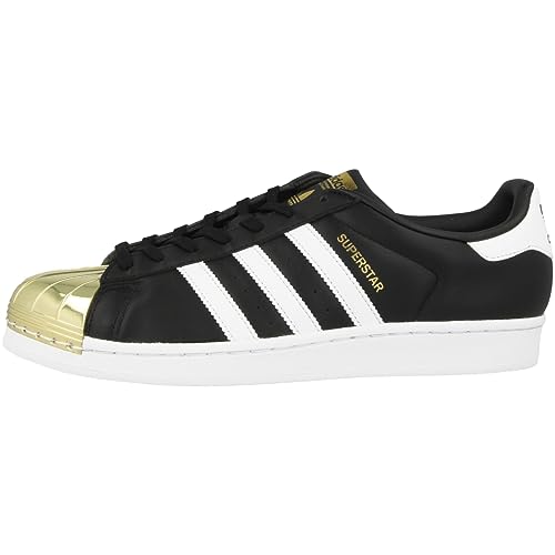 adidas Damen Superstar W Metal Toe BB5115 Trainer Low, Core Black Footwear White Gold Metallic von adidas