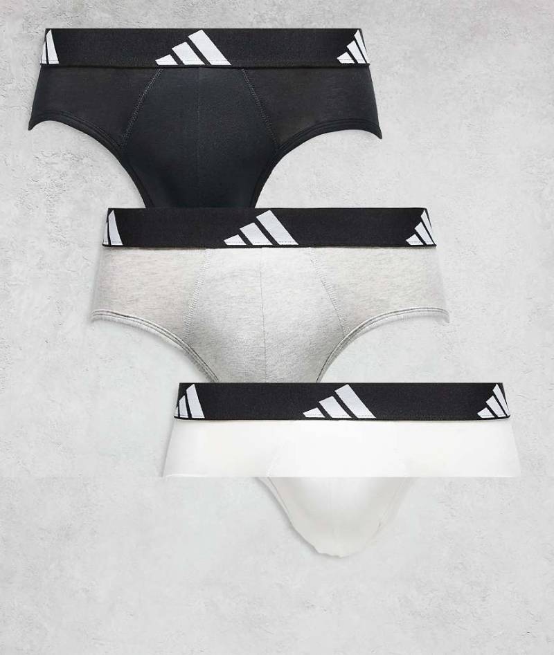 adidas - Active Flex Cotton - 3er-Pack Baumwoll-Slips in verschiedenen Farben-Bunt von adidas