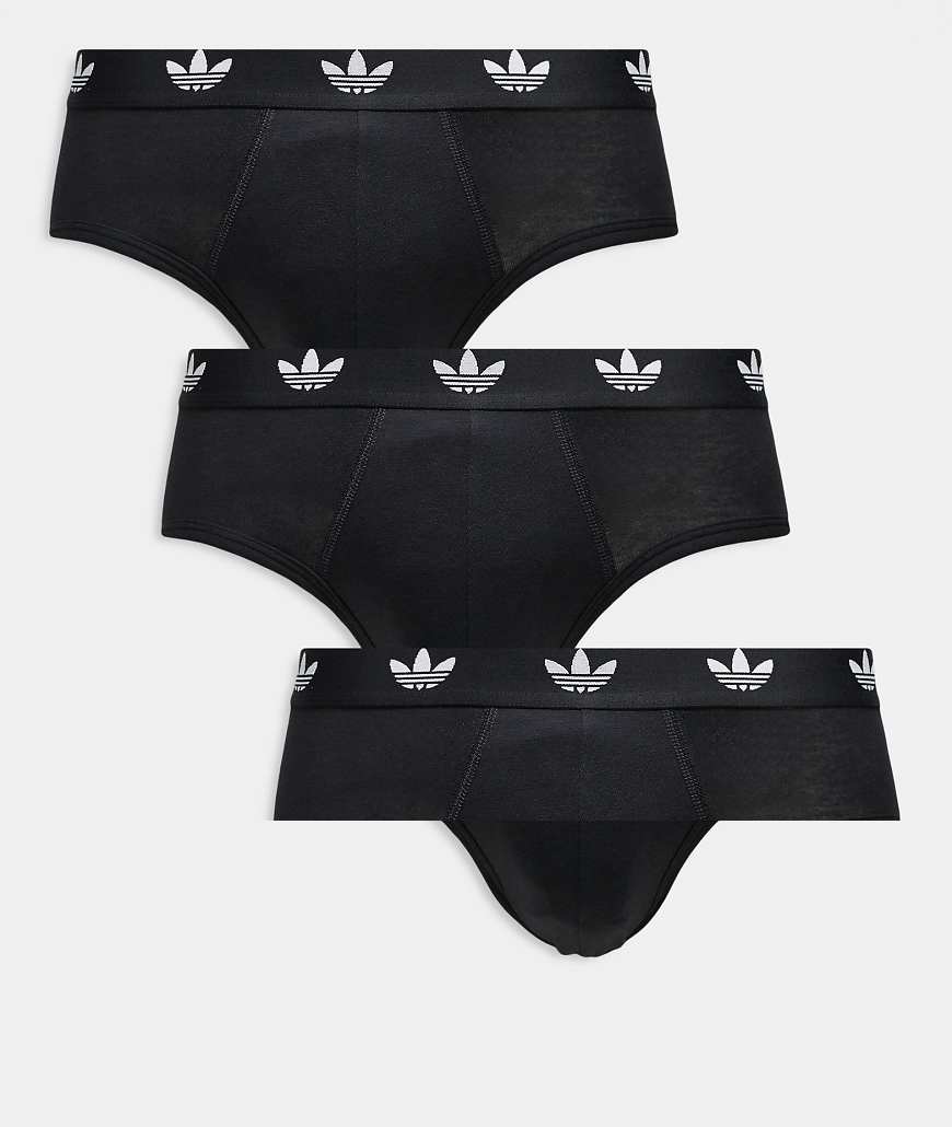 adidas - Comfort Flex - 3er-Pack Slips aus Baumwolle in Schwarz von adidas