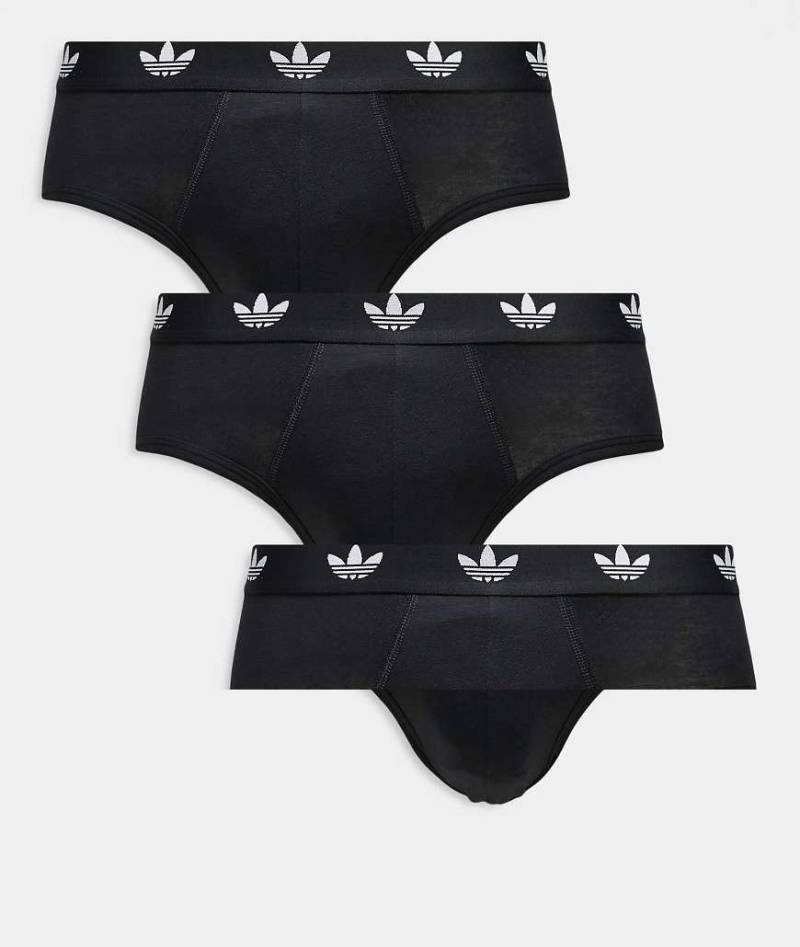 adidas - Comfort Flex - 3er-Pack Slips aus Baumwolle in Schwarz von adidas