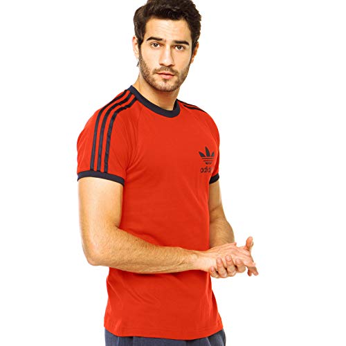 adidas Essentials Herren-Sport-T-Shirt Gr. S, Rot/Rot von adidas