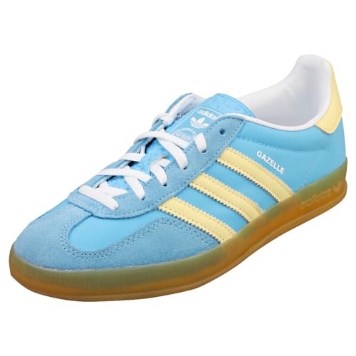 adidas Gazelle Indoor Woman, Blau / Gelb (Semi Blue Burst Almost Yellow), 40 2/3 EU von adidas Originals
