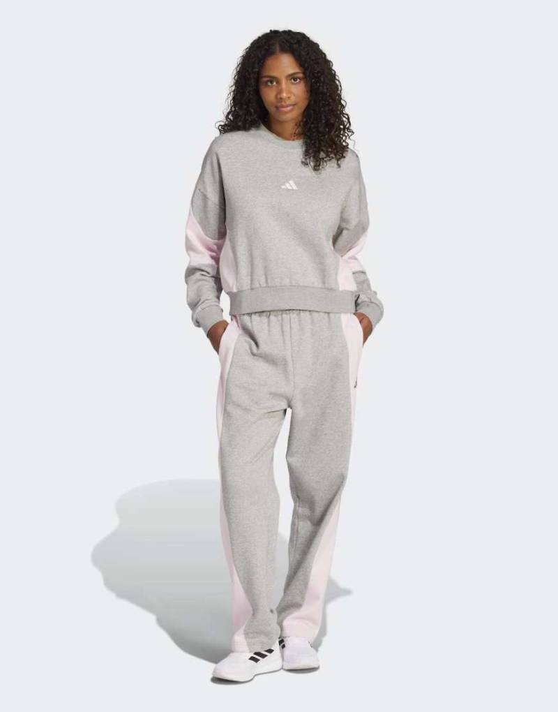 adidas - Laziday - Trainingsanzug in Mittelgrau meliert von adidas